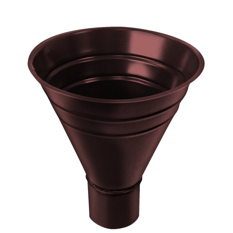 Воронка водосборная большая GL PU 300/100 мм RAL 8017 шоколад