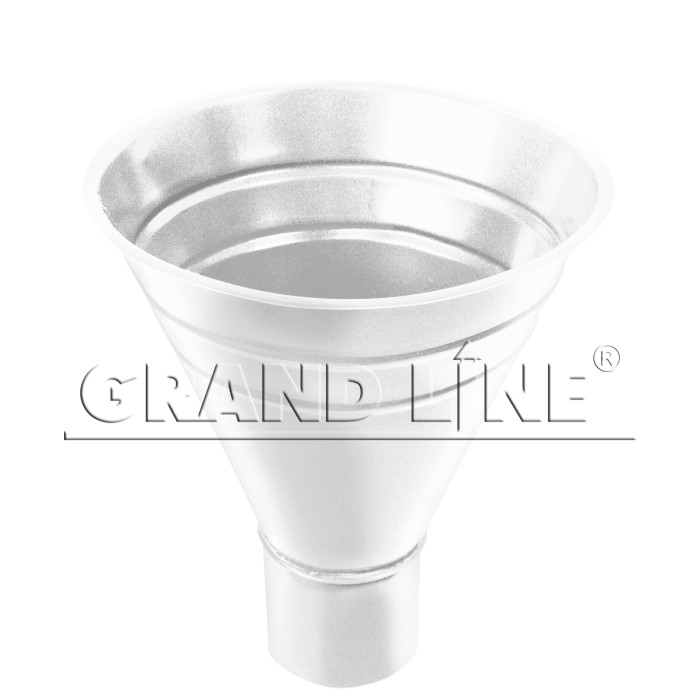 Воронка водосборная большая GL PU 300/100 мм RAL 9003 сигнальный белый