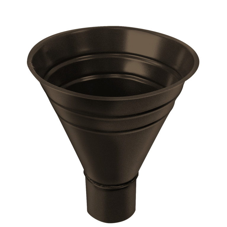 Воронка водосборная большая GL PU 300/100 мм RR 32 темно-коричневый