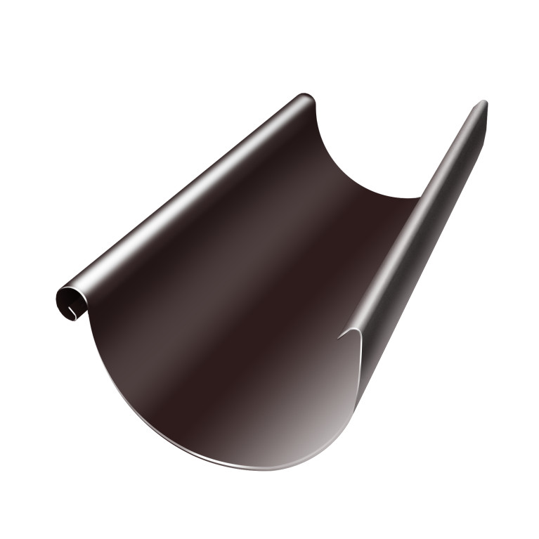 Желоб полукруглый GL PU 150 мм 3 м RAL 8017 шоколад