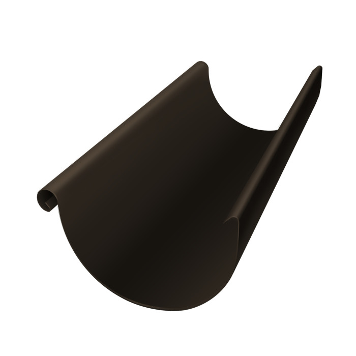 Желоб полукруглый GL PU 150 мм 3 м RR 32 темно-коричневый