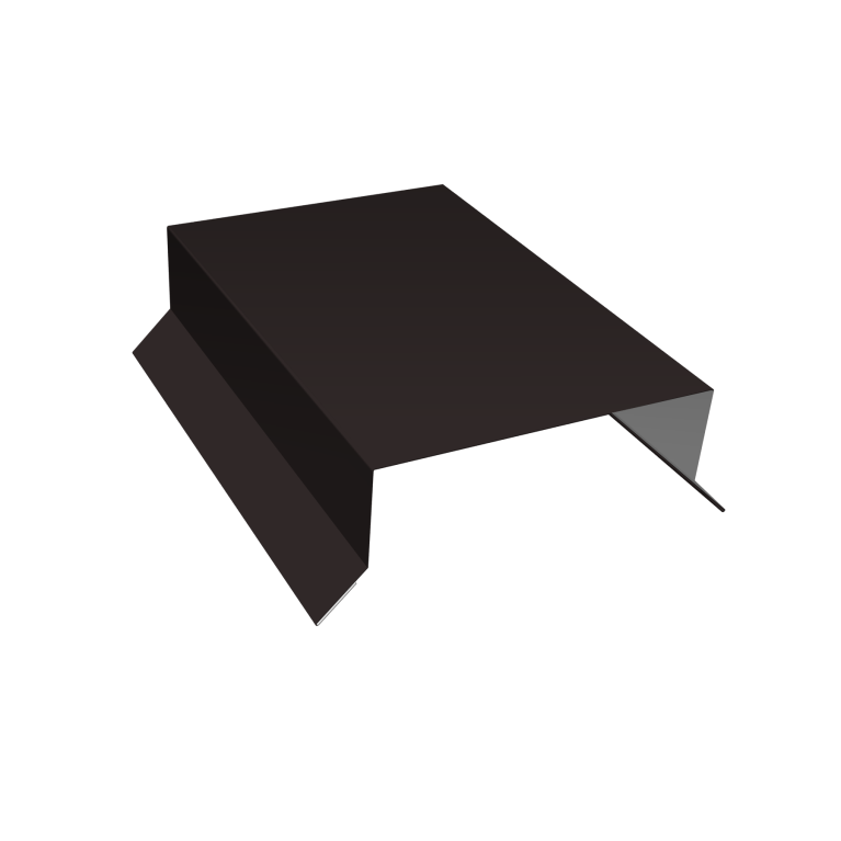 Парапетная крышка прямая 100мм 0,45 Drap TR RAL 9005 черный (2,5м)