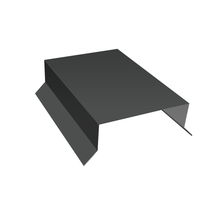 Парапетная крышка прямая 100мм 0,45 PE с пленкой RAL 7016 антрацитово-серый (2,5м)