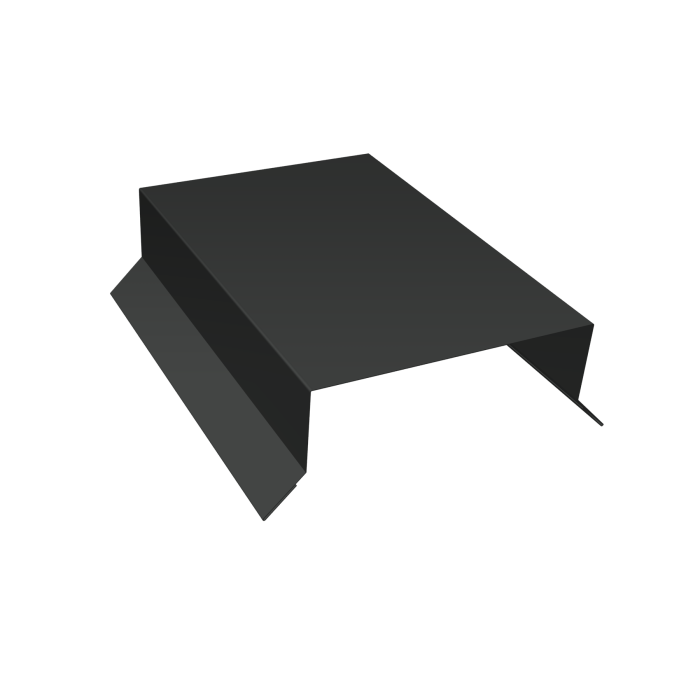 Парапетная крышка прямая 100мм 0,5 Velur X RAL 7016 антрацитово-серый (2м)