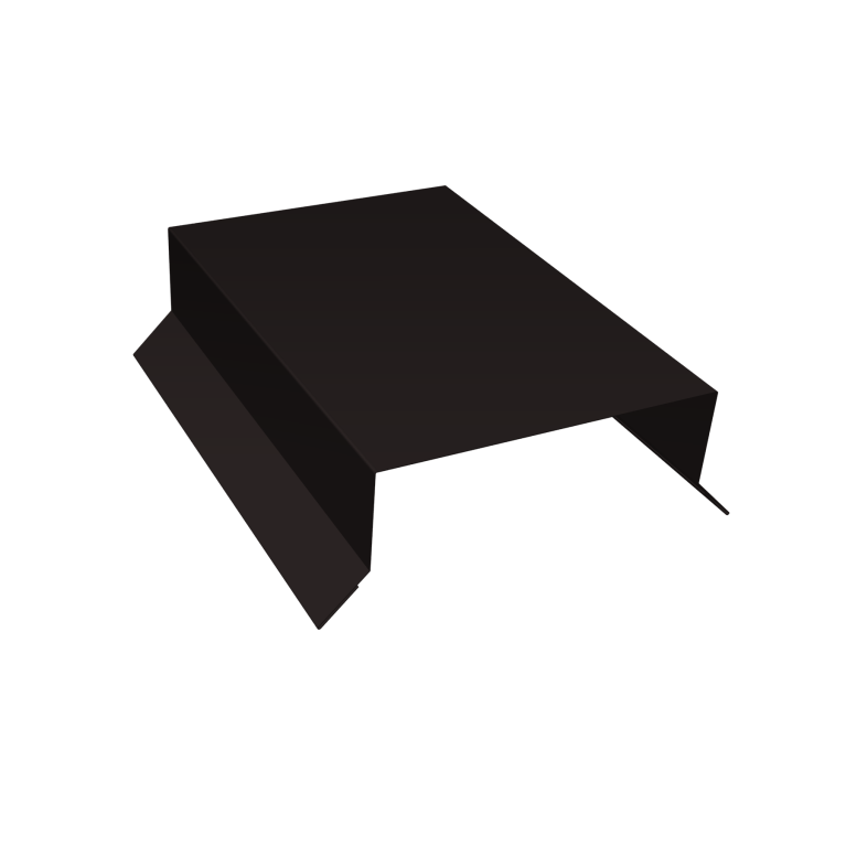 Парапетная крышка прямая 100мм 0,5 Velur X RAL 9005 черный (2,5м)