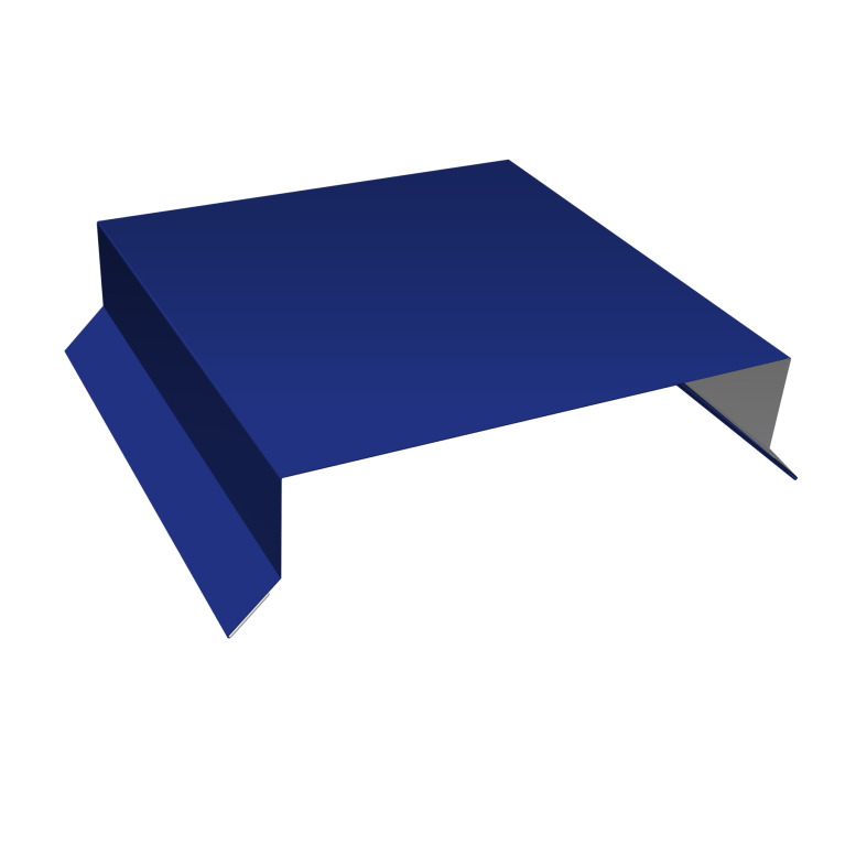 Парапетная крышка прямая 150мм 0,45 PE с пленкой RAL 5002 ультрамариново-синий (3м)