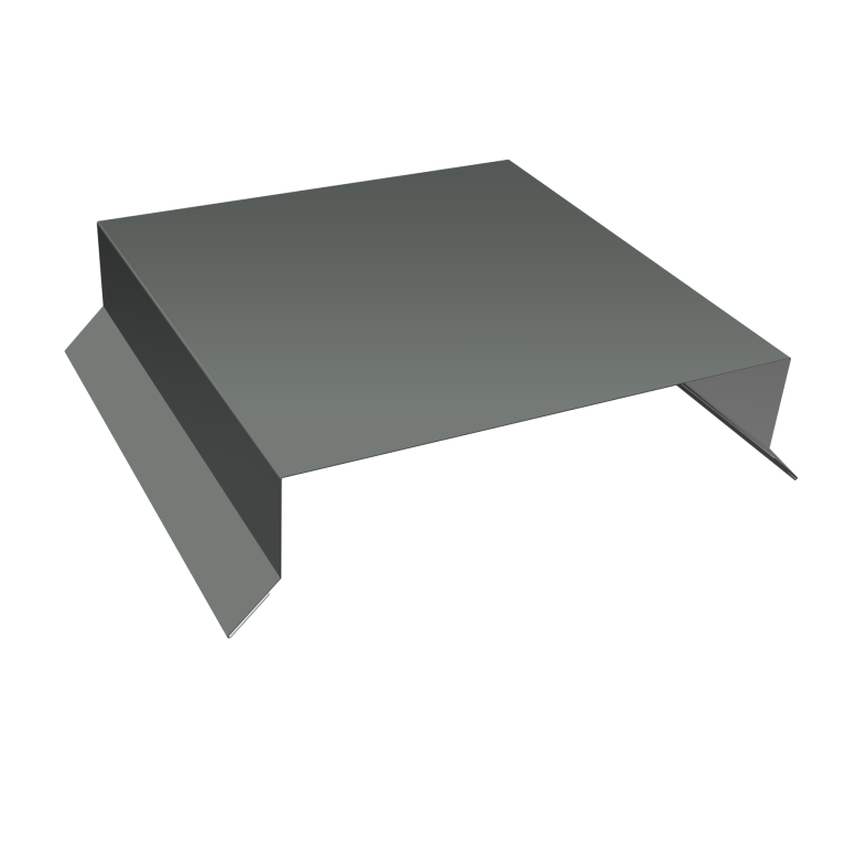 Парапетная крышка прямая 150мм 0,45 PE с пленкой RAL 7005 мышино-серый (2м)