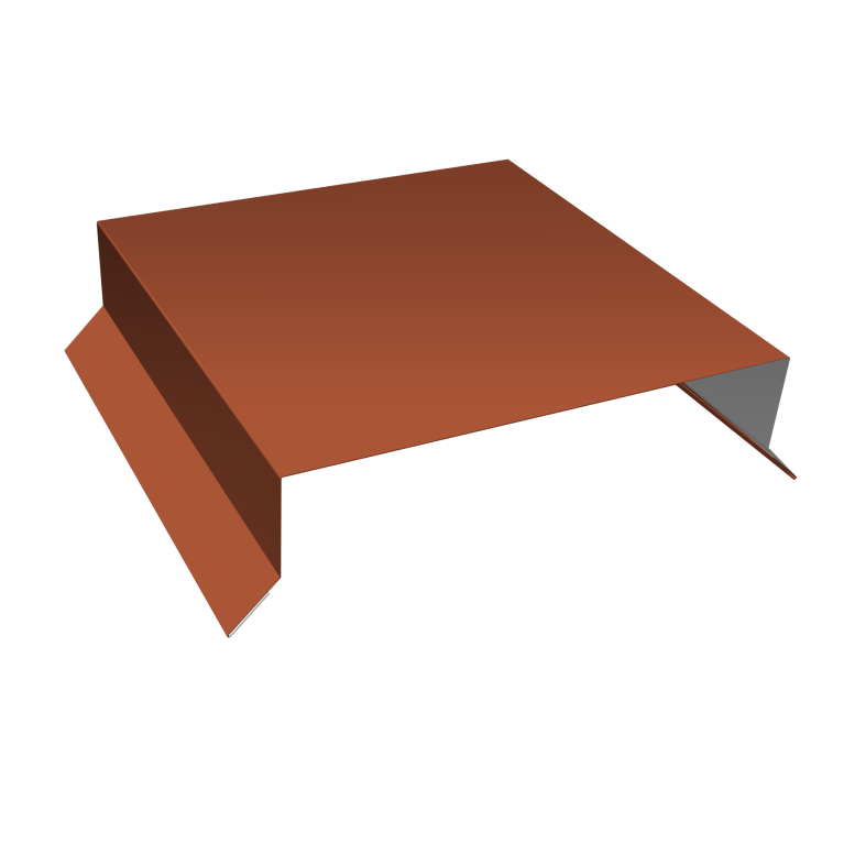 Парапетная крышка прямая 150мм 0,5 PurLite Matt RAL 8004 терракота (2,5м)