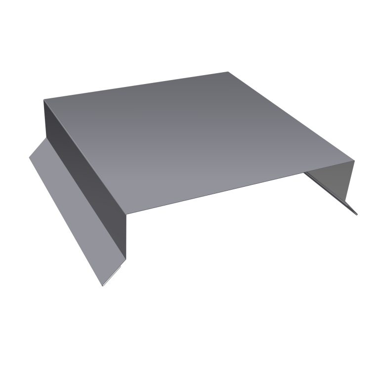 Парапетная крышка прямая 150мм 0,5 Satin с пленкой RAL 7004 сигнальный серый (3м)