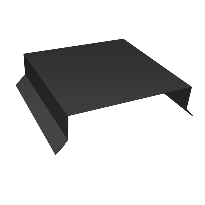 Парапетная крышка прямая 150мм 0,5 Velur X RAL 7016 антрацитово-серый (3м)