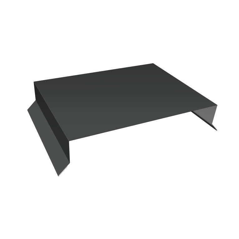 Парапетная крышка прямая 200мм 0,5 Satin Matt RAL 7016 антрацитово-серый (2,5м)