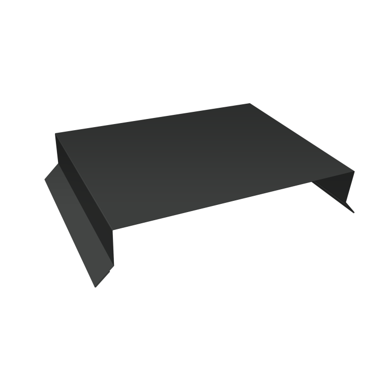 Парапетная крышка прямая 250мм 0,45 PE-Double с пленкой RAL 7016 антрацитово-серый (2м)