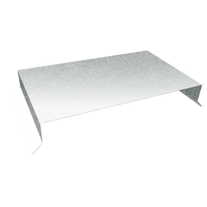 Парапетная крышка прямая 390мм 0,5 Zn (2,5м)