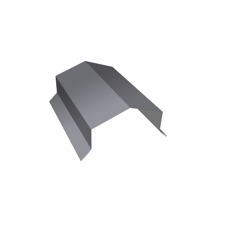 Парапетная крышка угольная 100мм 0,45 Drap TX RAL 7004 сигнальный серый (3м)