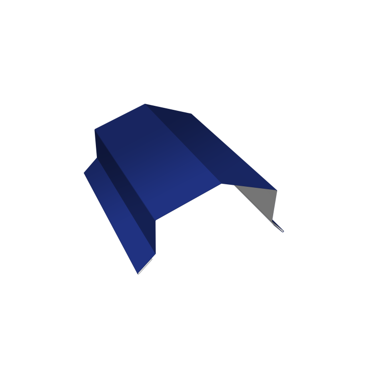 Парапетная крышка угольная 100мм 0,45 PE с пленкой RAL 5002 ультрамариново-синий (2м)