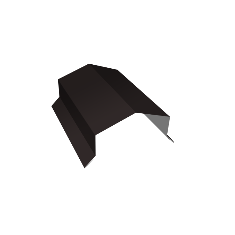 Парапетная крышка угольная 100мм 0,5 Drap TX RAL 9005 черный (3м)