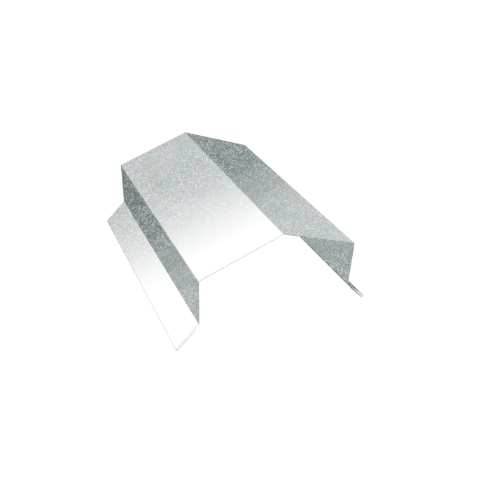 Парапетная крышка угольная 125мм 0,4 Zn (3м)