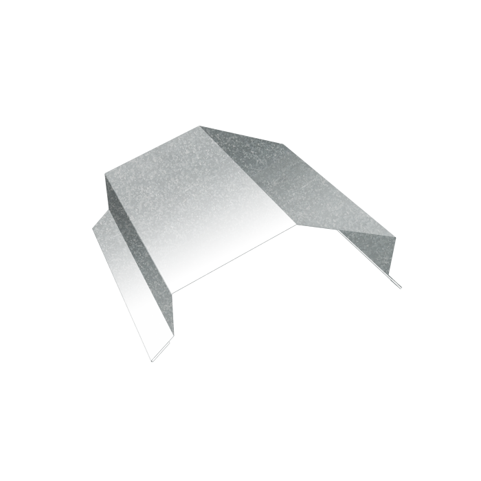 Парапетная крышка угольная 150мм 0,4 Zn (3м)