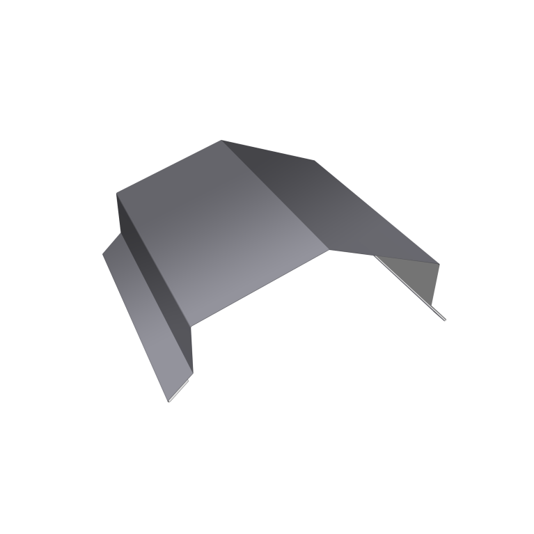 Парапетная крышка угольная 150мм 0,45 Drap TX RAL 7004 сигнальный серый (2м)