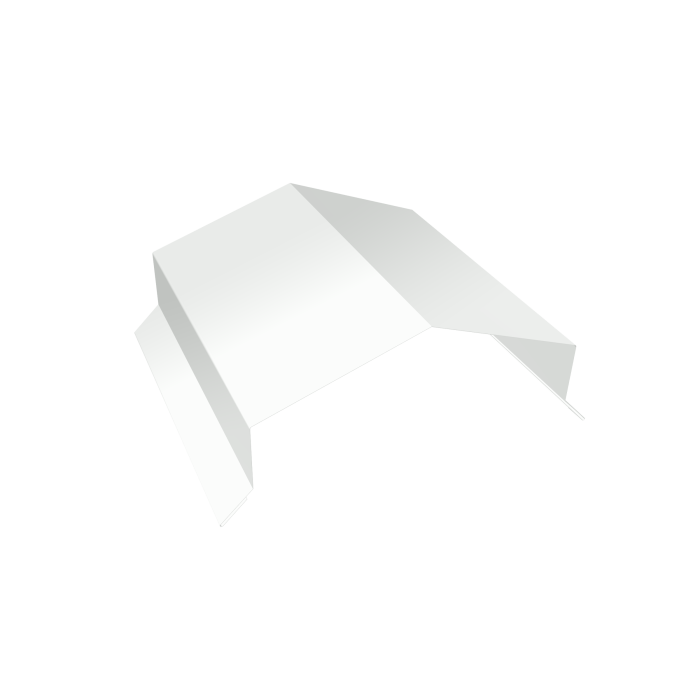 Парапетная крышка угольная 150мм 0,45 PE-Double с пленкой RAL 9003 сигнальный белый (3м)