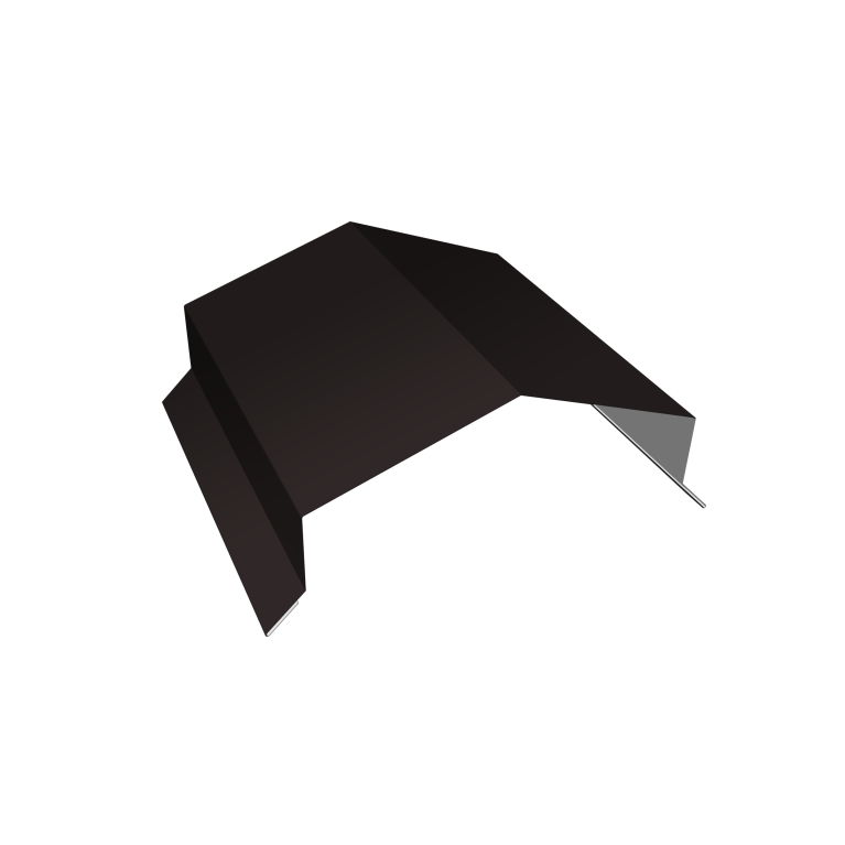 Парапетная крышка угольная 150мм 0,5 PurPro Matt 275 RAL 9005 черный (2,5м)