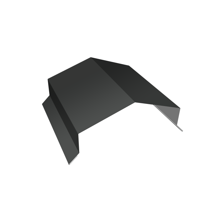 Парапетная крышка угольная 150мм 0,5 Satin с пленкой RAL 7016 антрацитово-серый (3м)