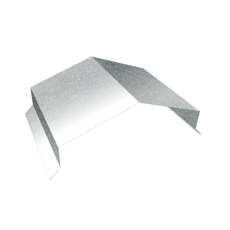 Парапетная крышка угольная 200мм 0,4 Zn (2м)