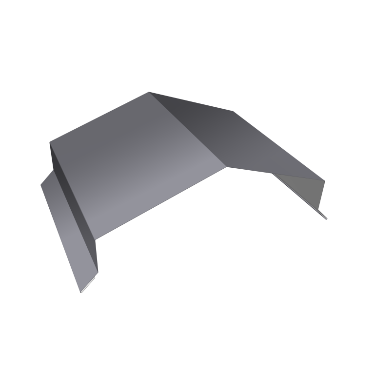 Парапетная крышка угольная 200мм 0,45 Drap TX RAL 7004 сигнальный серый (2м)