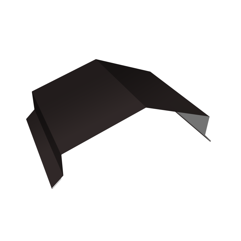 Парапетная крышка угольная 200мм 0,45 Drap TX RAL 9005 черный (2м)