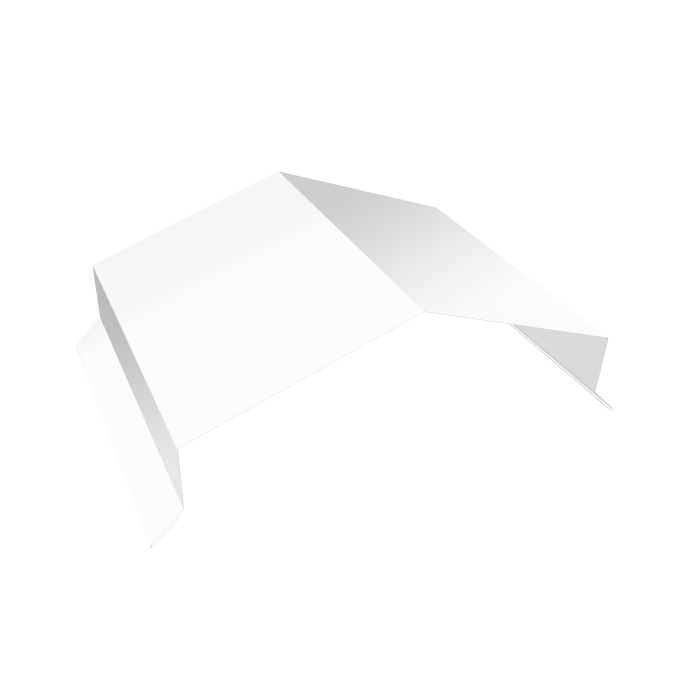 Парапетная крышка угольная 200мм 0,45 PE-Double с пленкой RAL 9003 сигнальный белый (2,5м)