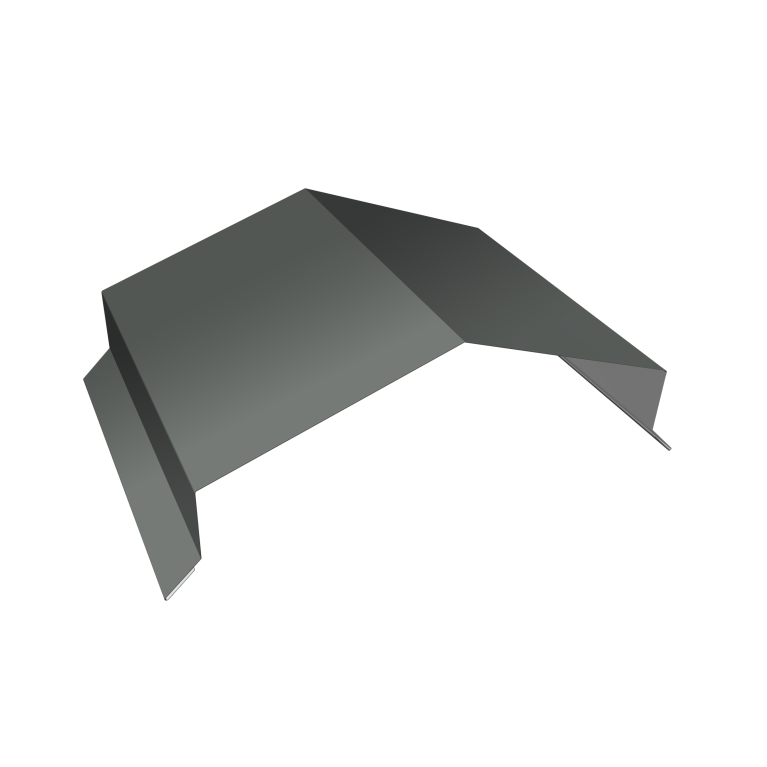 Парапетная крышка угольная 200мм 0,45 PE с пленкой RAL 7005 мышино-серый (3м)