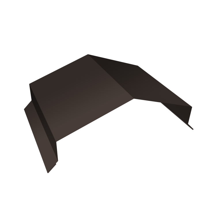 Парапетная крышка угольная 200мм 0,5 Atlas X с пленкой RR 32 темно-коричневый (2м)