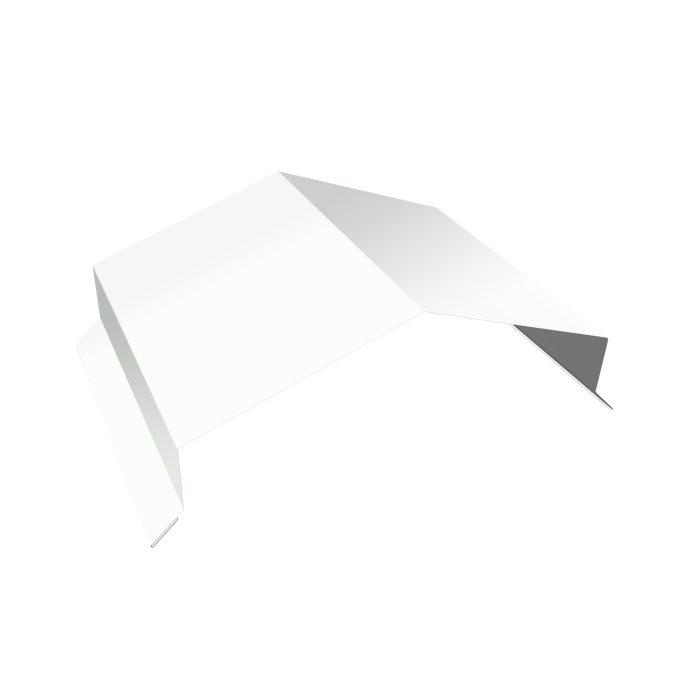 Парапетная крышка угольная 200мм 0,5 PE с пленкой RAL 9003 сигнальный белый (2м)