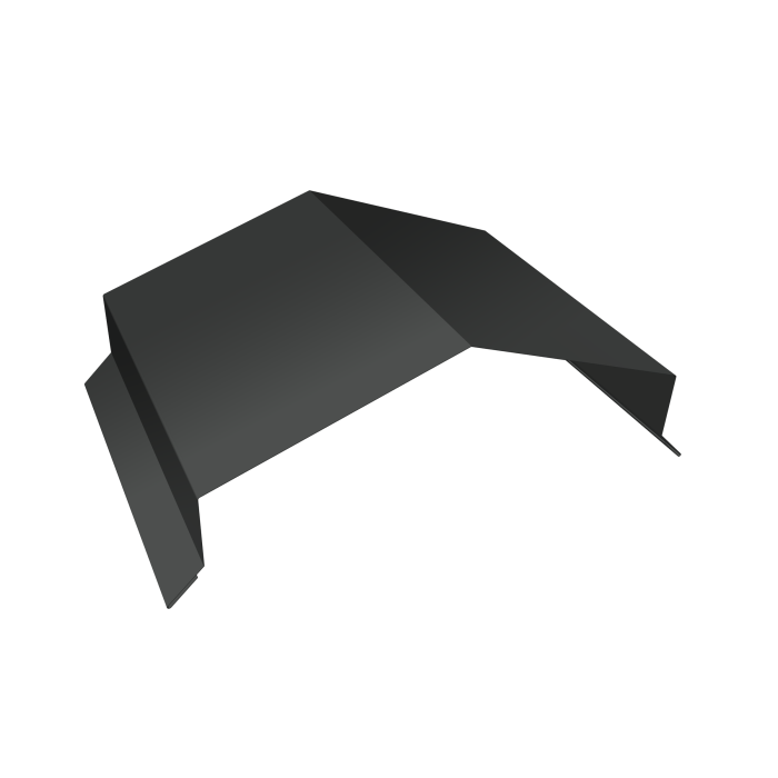 Парапетная крышка угольная 200мм 0,5 Velur X RAL 7016 антрацитово-серый (2м)