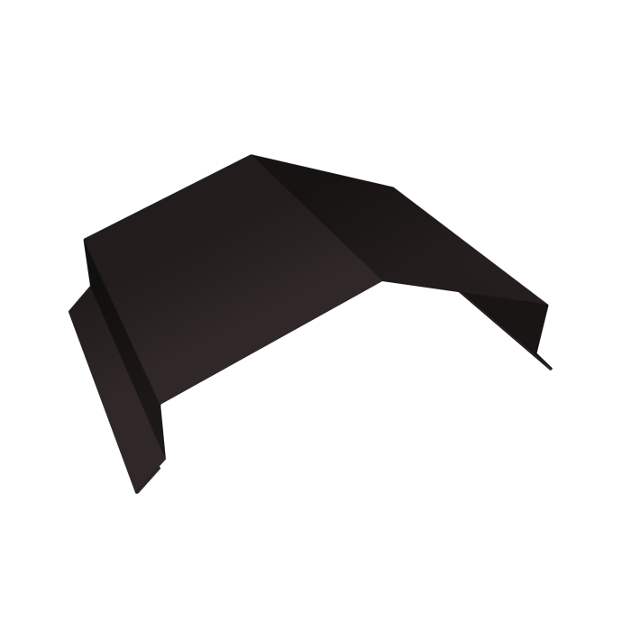 Парапетная крышка угольная 200мм 0,5 Velur X RAL 9005 черный (2м)