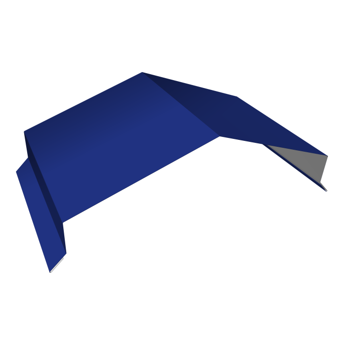 Парапетная крышка угольная 250мм 0,45 PE с пленкой RAL 5002 ультрамариново-синий (2м)