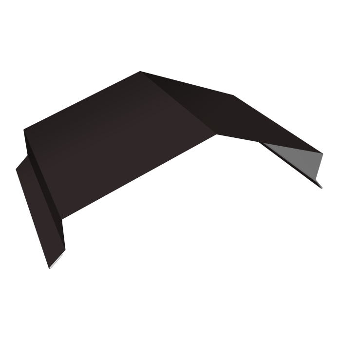 Парапетная крышка угольная 250мм 0,5 Satin Matt RAL 9005 черный (3м)