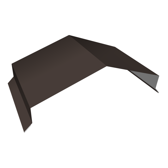 Парапетная крышка угольная 250мм 0,5 Satin Matt RR 32 темно-коричневый (3м)