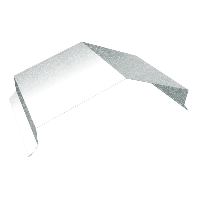 Парапетная крышка угольная 390мм 0,4 Zn (2м)