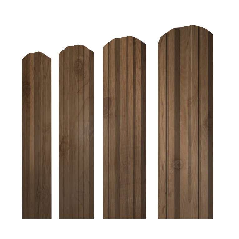 Штакетник Twin фигурный 0,45 Print Premium Pine Wood Fresh