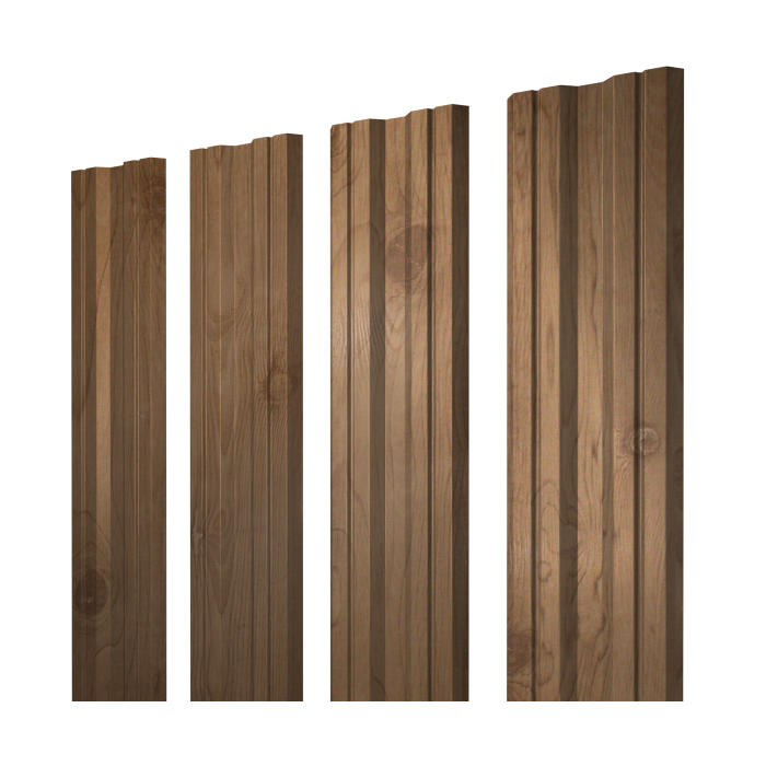 Штакетник Twin с прямым резом 0,45 Print Premium Pine Wood Fresh