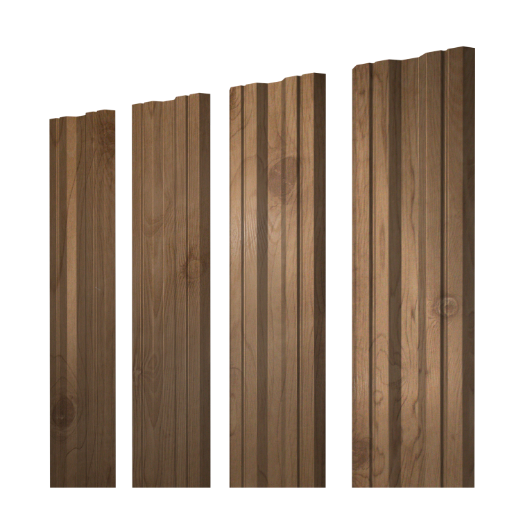 Штакетник Twin с прямым резом 0,45 Print Premium Pine Wood Fresh