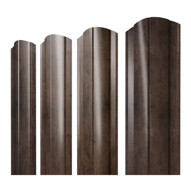 Штакетник Круглый фигурный 0,45 Print-Double Elite Antique Wood