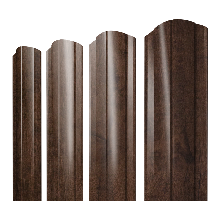 Штакетник Круглый фигурный 0,45 Print-Double Premium Antique Wood