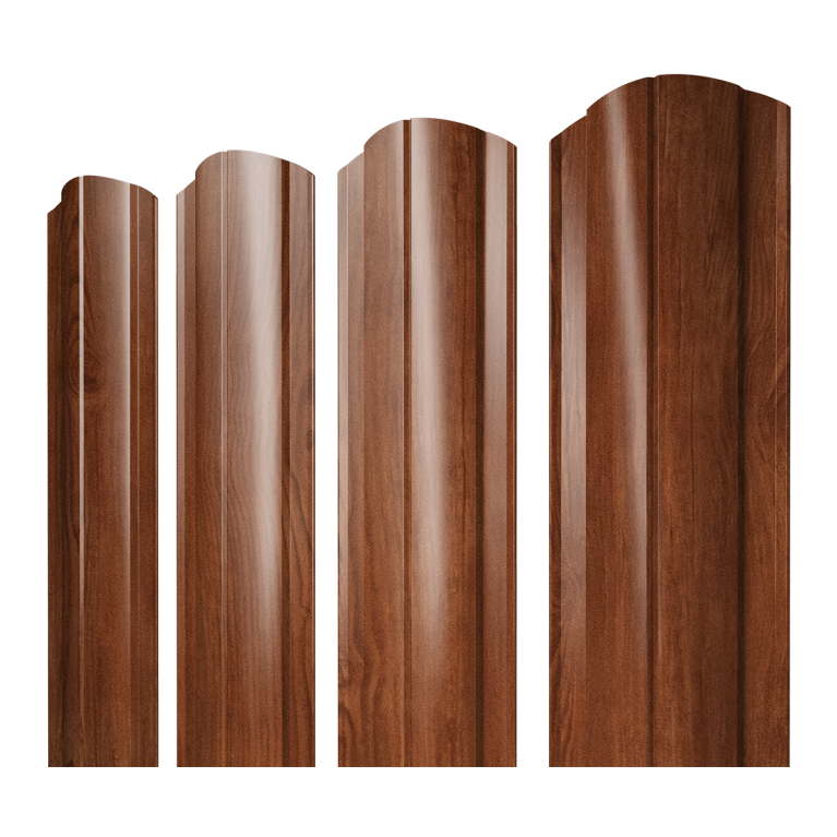 Штакетник Круглый фигурный 0,45 Print Elite Rowan TwinColor