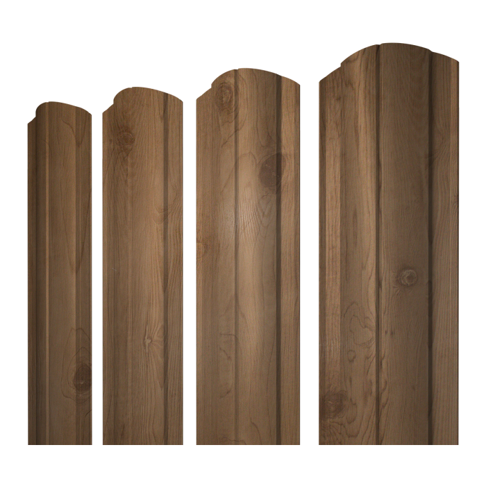 Штакетник Круглый фигурный 0,45 Print Premium Pine Wood Fresh