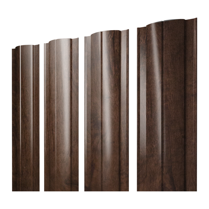 Штакетник Круглый с прямым резом 0,45 Print-Double Elite Antique Wood