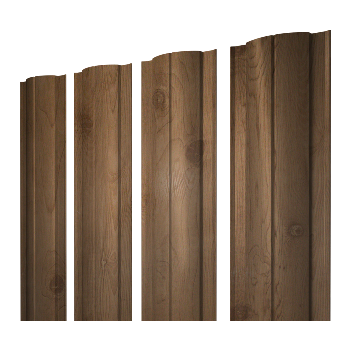 Штакетник Круглый с прямым резом 0,45 Print Premium Pine Wood Fresh