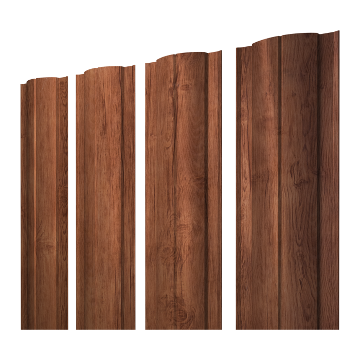 Штакетник Круглый с прямым резом 0,45 Print Premium Rowan Wood Intense FTC