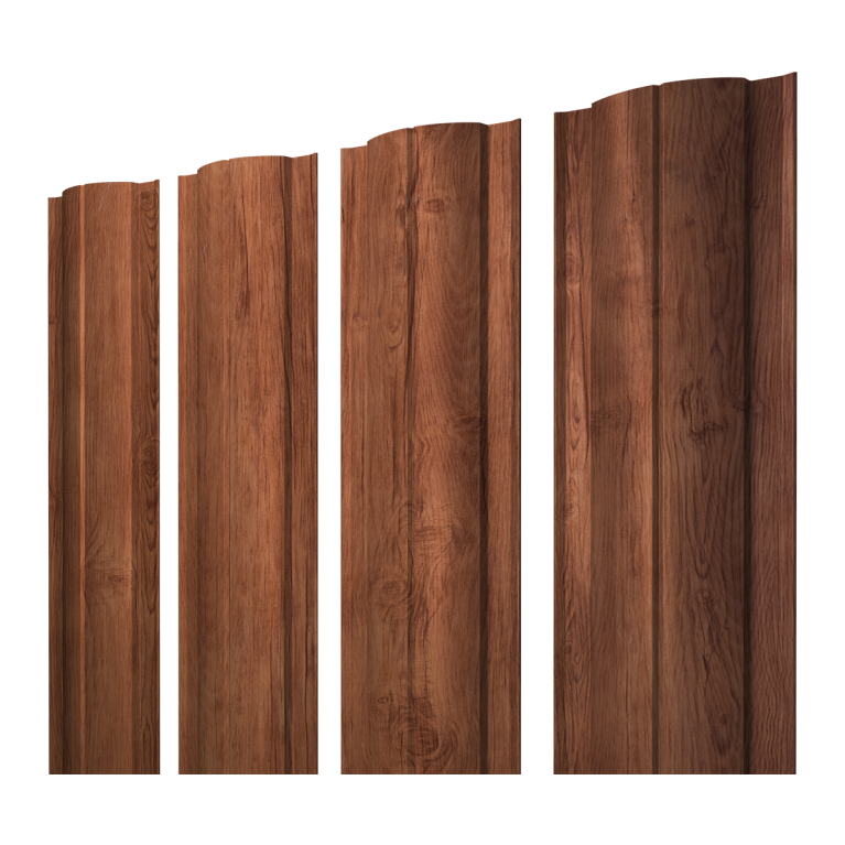 Штакетник Круглый с прямым резом 0,45 Print Premium Rowan Wood Intense FTC